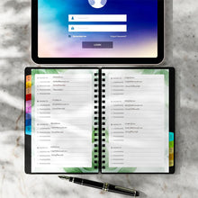 Load image into Gallery viewer, Password Book with Colorful Alphabetical Tabs