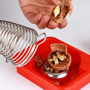 Stainless Steel Spring Walnut Opener
