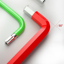 Load image into Gallery viewer, Rainbow Colored Long Arm Allen Wrench Set