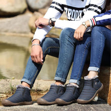 Load image into Gallery viewer, Waterproof Unisex Artificial Fur Lined Slip On Boots