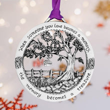 Load image into Gallery viewer, "When Someone You Love Becomes a Memory" - Merry Christmas Memorial Ornament