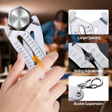 Load image into Gallery viewer, Thread Size Checker Keychain