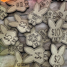 Load image into Gallery viewer, Easter Egg Stuffing Wooden Rabbit Token