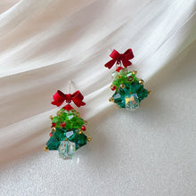 Load image into Gallery viewer, Christmas Tree Earrings