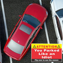 Load image into Gallery viewer, You Parked Like An Idiot Parking Cards