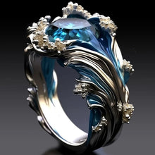 Load image into Gallery viewer, The Heartbeat of The Sea, Ocean Wave Ring