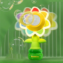 Load image into Gallery viewer, Sunflower Shaped Portable Electric Bubble Maker Toy