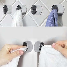 Load image into Gallery viewer, Round Adhesive Push Towel Hooks for Kitchen