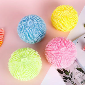 Multi-Color Tie Dye Swirl Puffer Ball