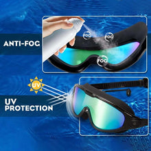 Load image into Gallery viewer, Wide View Anti Fog Swimming Goggles