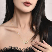 Load image into Gallery viewer, Magnetic Butterfly Patchwork Necklace