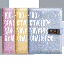 Load image into Gallery viewer, 100 Envelope Saving Challenge Binder with Lock