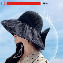 Load image into Gallery viewer, Can Store Bow Shaped Sunshade Hat