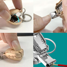 Load image into Gallery viewer, Portable Mini Folding Nail Clippers Keychain