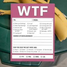Load image into Gallery viewer, WTF Notes Handy Checklist Memo Pad