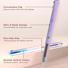 Load image into Gallery viewer, Three-Color Retractable Gel Pen