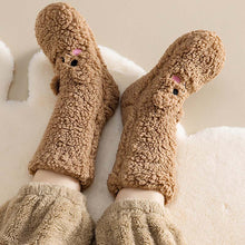 Load image into Gallery viewer, Little Bear Ultra-thick Cozy Slipper Home Socks