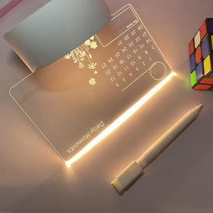 Note Board Creative LED Night Light