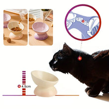 Load image into Gallery viewer, Ceramic Elevated Pet Food Bowls