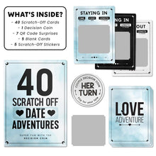 Load image into Gallery viewer, Date Night Ideas Scratch Card Game