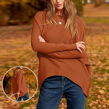 Load image into Gallery viewer, Women&#39;s Irregular Oversized Dolman Sleeve Knitted Pullover