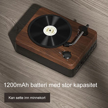 Load image into Gallery viewer, Retro bluetooth-høyttaler i tre