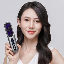 Load image into Gallery viewer, Cordless Hair Straightener Brush