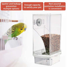 Load image into Gallery viewer, Automatic No-Spill Transparent Bird Feeder