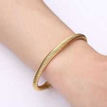 Load image into Gallery viewer, Stainless Steel Twisted Cable Wire Bracelet