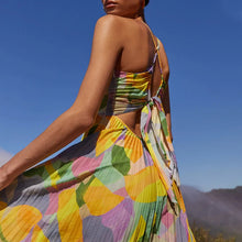 Load image into Gallery viewer, Club Chic Casual Pleated Print Dress
