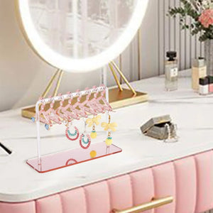 Acrylic Jewelry Hanger Rack Organizer
