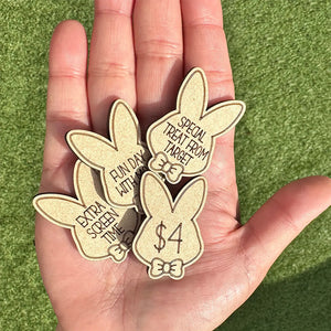 Easter Egg Stuffing Wooden Rabbit Token