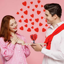 Load image into Gallery viewer, 3D Heart-Shaped Pop-Up Greeting Card with Love Tree Design