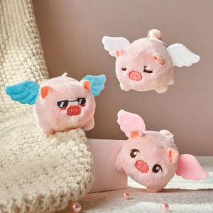 Wagging Tail Kitty Plush Doll Keychain