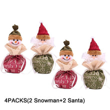Load image into Gallery viewer, Santa&amp;Snowman Gift Bags