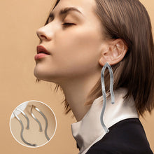 Load image into Gallery viewer, Snake Chain Drop Earrings
