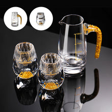 Load image into Gallery viewer, 3D Gläser med glass av isbreer Whiskyglass i krystallgullfolie