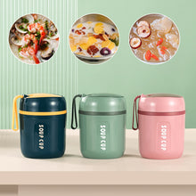 Load image into Gallery viewer, Stainless Steel Thermal Container with Foldable Spoon