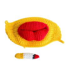 Load image into Gallery viewer, Sausage Mouth Hand Knitted Mask