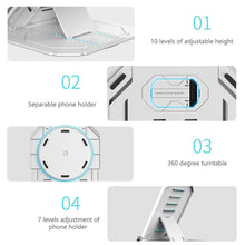 Load image into Gallery viewer, Hirundo Laptop Stand With Turntable
