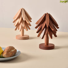 Load image into Gallery viewer, Wooden Leaves Design Coaster