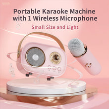 Load image into Gallery viewer, Mini Karaoke Machine With Wireless Microphone