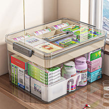Load image into Gallery viewer, Clear Medicine Storage Box with Handle