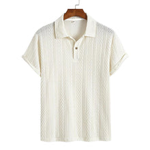 Load image into Gallery viewer, Regular Fit Plain Textured Polo Shirt