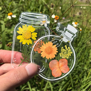 Bokmerkesett for tørkede blomster