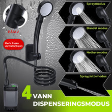 Load image into Gallery viewer, Bærbar, oppladbar utendørs campingdusjpumpe