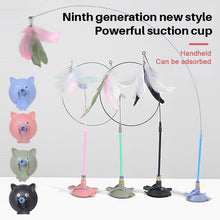 Load image into Gallery viewer, Funny Cat Stick Toy with Detachable Teaser Wand And Sucker Base