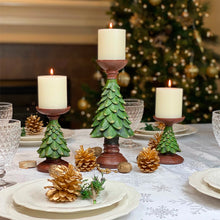 Load image into Gallery viewer, Retro Christmas Tree Candlestick Ornaments