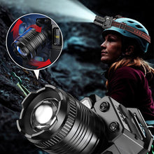 Load image into Gallery viewer, USB Rechargeable Waterproof LED Headlamp