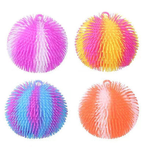 Multi-Color Tie Dye Swirl Puffer Ball